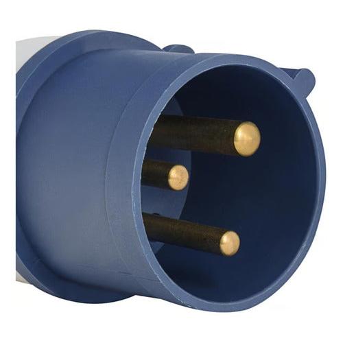 Echufe Industrial Macho Volante Ip44 32a 220v 2p+t - Mi tienda