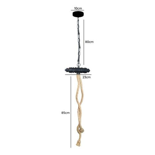 Lámpara Colgante Rústica Vintage Doble Soga E27 - Deus Group