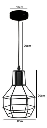 Lampara Techo Porta Ampolleta E27 Sirius Konnergie Deus