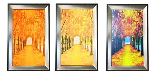 Cuadro Luminoso Diseño Decorativo Colores Luz Led Decoracion