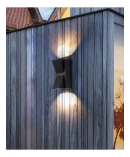 Pack 3 Aplique Led Doble Exterior Ip54 3000k Kapelle