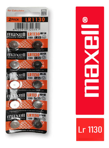 Pack 10 Pila Lr1130 Maxell 1,5v - Lr 1130