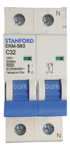 Interruptor Automático 2p 32a 6ka 240v C32 Sec