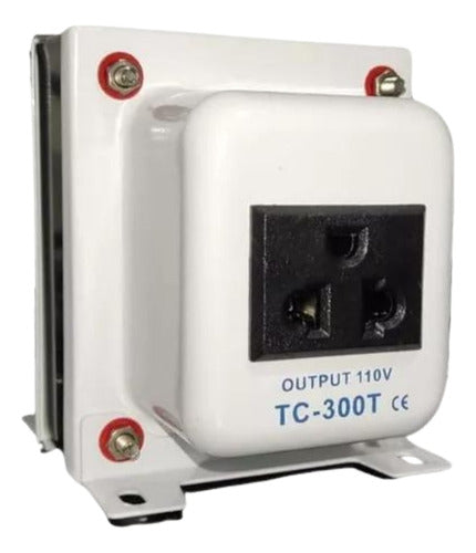 Auto Transformador Corriente 220v A 110v 300 Watts + Tierra