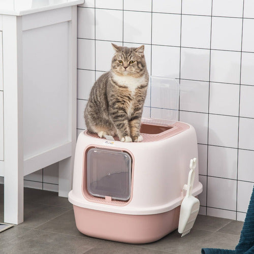 Baño Arenero Cerrado Sanitario Higiene Para Gatos