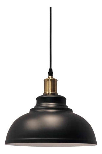 Lampara Colgante Vintage Retro Soquete Bronce E27 Pantalla