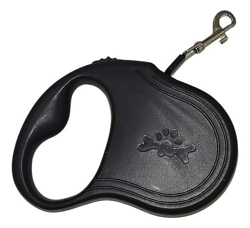Correa Retractril Automatica Paseo Perro Mascotas 5 Metros Color Negro