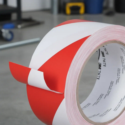 Cinta Delimitadora De Piso 50mm X 33m Seguridad Industrial Rojo