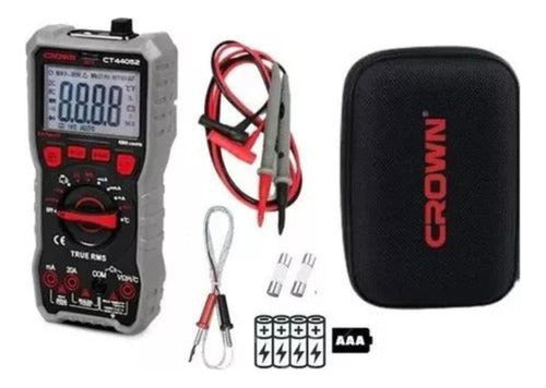 Multimetro Multi Tester Medidor Digital Portatil 750v Crown