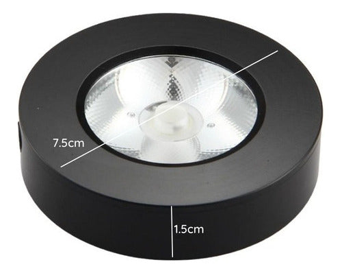 Panel Sobrepuesto Redondo Elegante Decorativo Led 5w