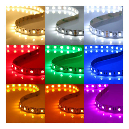 Pack 3 Cinta Led 24v 5050 Ip20 Rgb 5 Metros Konnergie Deus