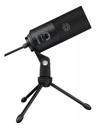 Micrófono De Condensador Fifine Pc Xbox Ps5 Mac Usb K669b