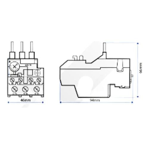 Relé Térmico Para Contactor 7-10a, Ip20 Protector Seguridad - Deus Group