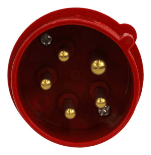 Enchufe Industrial Macho Volante Ip44 16a 380v 3p+n+t