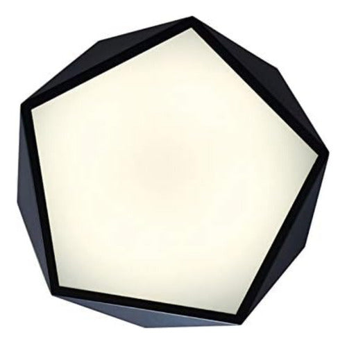 Lámpara Led 72w 40cm Sobrepuesta Moderna Pentágono + Control