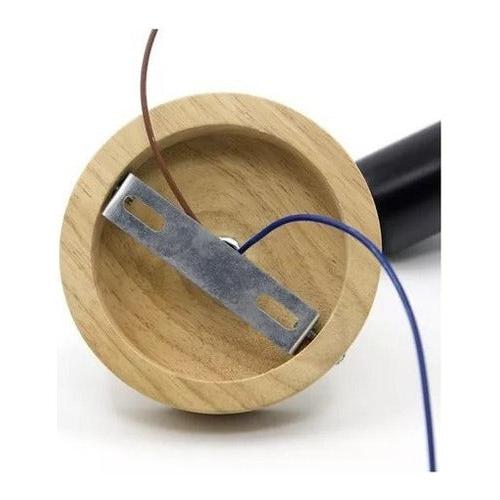 Aplique Lampara Foco Led Muro Madera E27 Decoracion Moderno - Deus Group