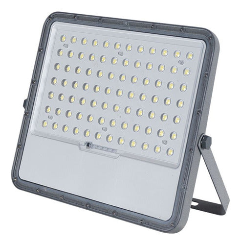 Foco Proyector Led Con Panel Solar 2100lm Luz Fria + Control