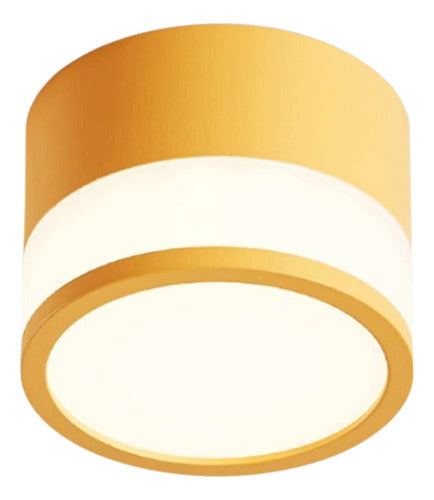 Panel Sobrepuesto Con Vidrio Decorativo Led 7w Luz Cálida