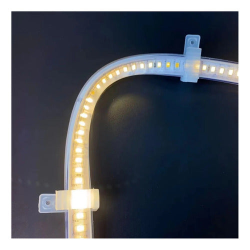 Pack 10 Soporte V Cinta Led Paquete 100 Und Konnergie Deus