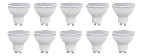 Pack 10 Ampolletas Sec Led Dicroicas Empavonadas Gu10 5w