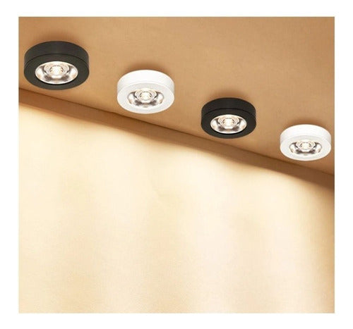 Panel Sobrepuesto Redondo Elegante Decorativo Led 5w