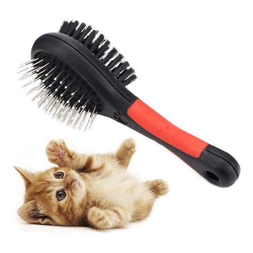 Peine Masajeador Doble Para Mascotas Perros Gatos - Deus Group