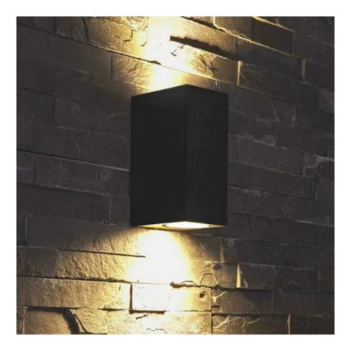 Pack 2 Aplique Led Kapelle Ip54 Doble Gu10 Konnergie Deus