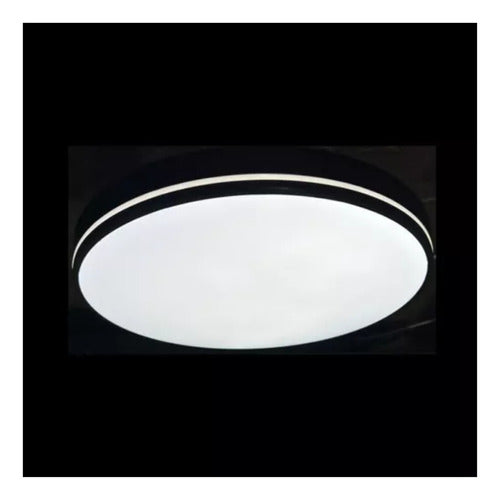 Panel Plafón Led Borde Negro Sobrepuesto Moderno 60cm 36w