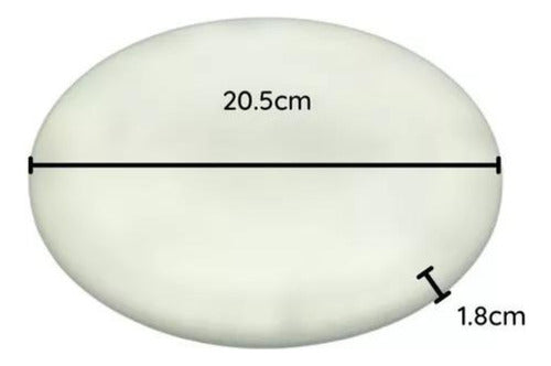 Foco Panel Plafón Led Sobrepuesto Redondo 36w Elegante