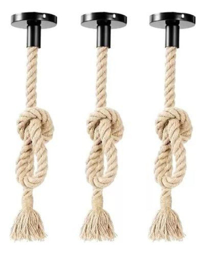 Soquete Colgante Decorativo Vintage Soga E27 Rustico Pack 3