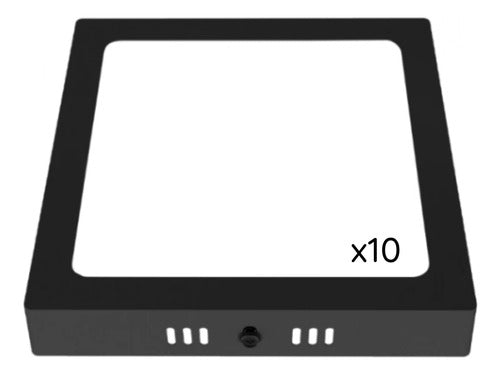 Pack 10 Panel Led Sobrepuesto Cuadrado 24w