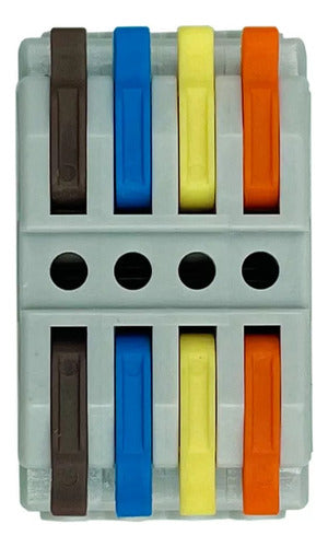 Conector Vago Empalme Rápido 4 Entradas 4 Salidas