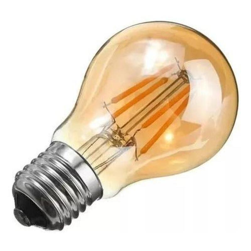Ampolleta LED A60 Vintage Filamento 8W E27 2700K Ámbar - Mi tienda