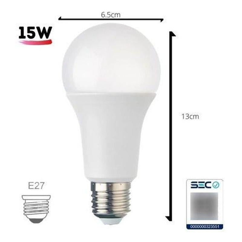 Ampolleta LED Base Rosca Normal E27 12W SEC - Mi tienda