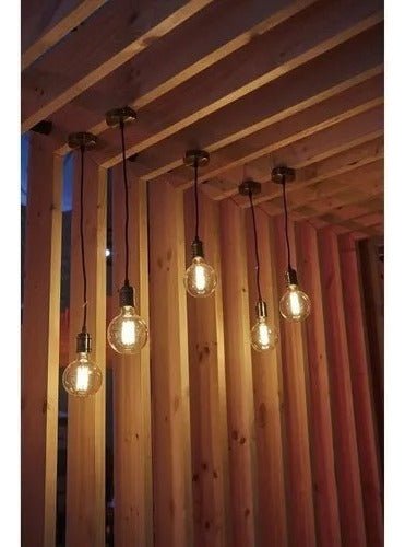 Ampolleta LED G80 Globo Vintage Filamento Retro 8W E27 2700K - Mi tienda