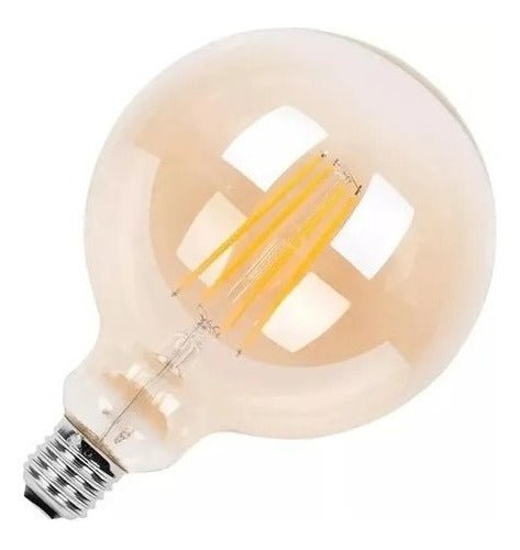 Ampolleta LED G80 Globo Vintage Filamento Retro 8W E27 2700K - Mi tienda