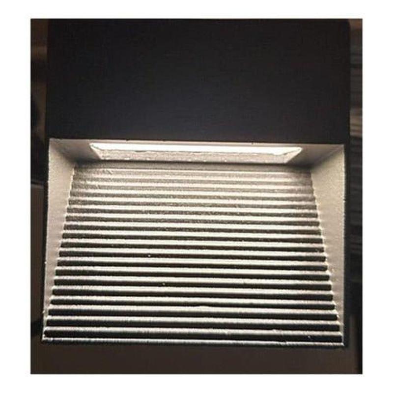 Aplique Foco Sobrepuesto Muro 3W Exterior Luz Cálida - Mi tienda