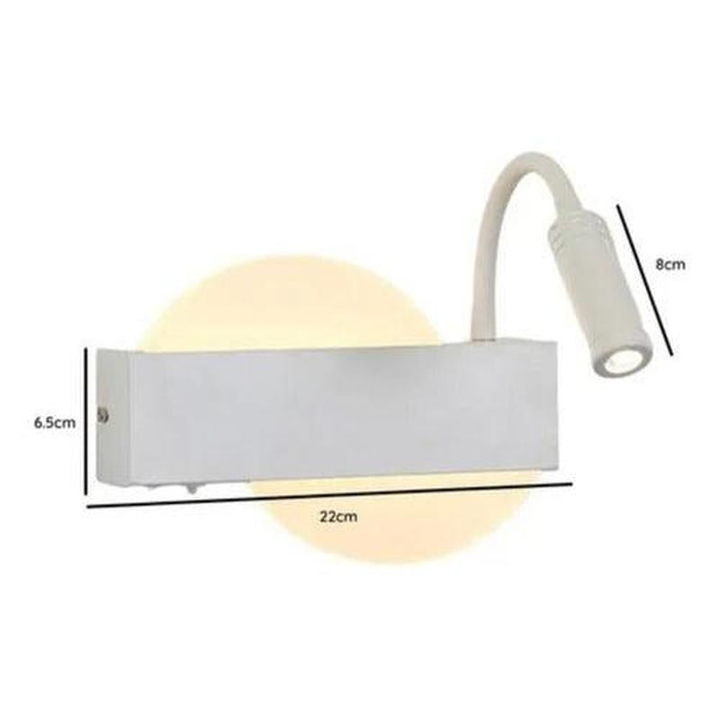 Aplique Lampara Foco Led Muro 6w Elegante Decoración Hogar - Mi tienda