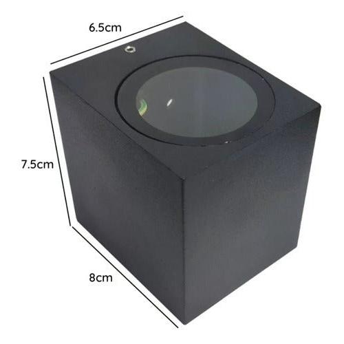 Aplique Led Exterior Kapelle Ip54 Simple Gu10 Konnergie Deus - Mi tienda