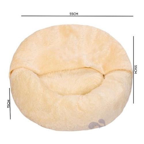 cama cálida cómoda con manta para mascotas medianas - Mi tienda