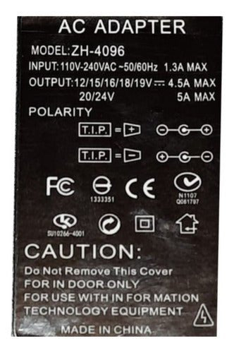 Cargador Universal Notebook Multivoltaje Laptop Multimarca