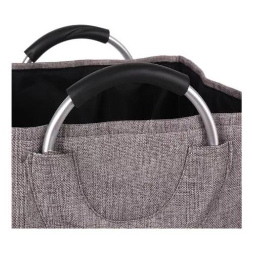 Cesta De Ropa Sucia Plegable Grande Mango De Metal Laundry - Mi tienda