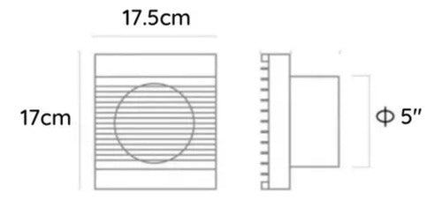Extractor Sanitario De Aire 5in Elimina Mal Olor Cocina Baño