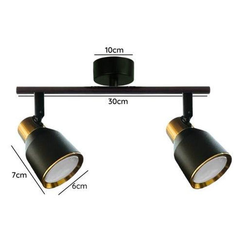 Foco Decorativo Porta Gu10 Doble Híades Konnergie Deus - Mi tienda