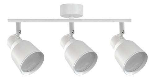 Foco Decorativo Porta Gu10 Triple Híades Konnergie Deus - Mi tienda