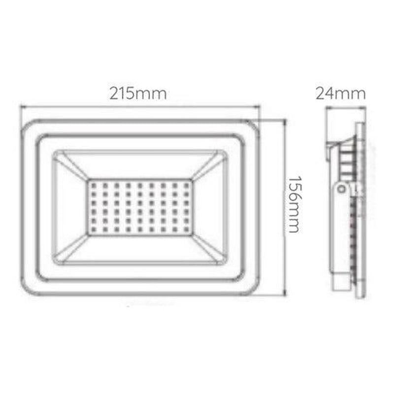 Foco Proyector De Area Led 100w Exterior Sec - Mi tienda