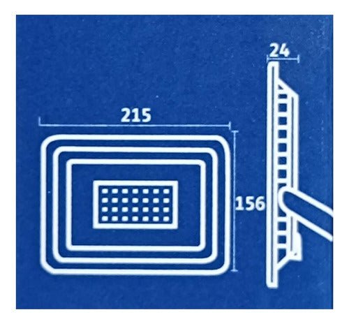 Foco Proyector De Area Led 50w Seguridad Exterior Sec - Mi tienda