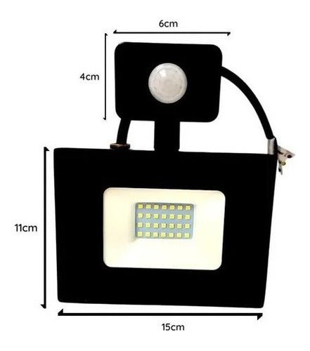 Foco Proyector De Area Led Con Sensor 30w Sec Exterior - Mi tienda