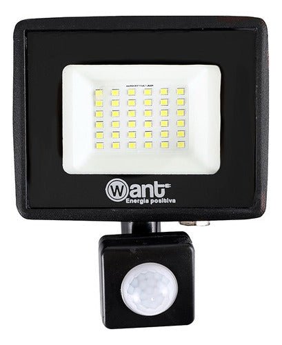 Foco Proyector De Area Led Con Sensor 30w Sec Exterior - Mi tienda