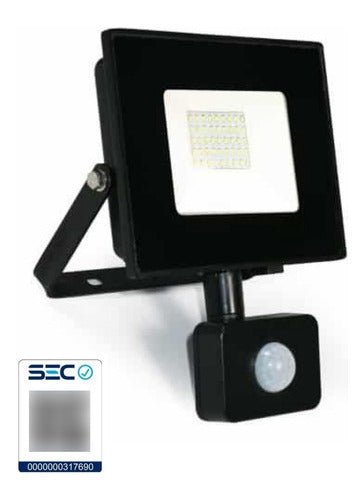 Foco Proyector De Area Led Con Sensor 30w Sec Exterior - Mi tienda